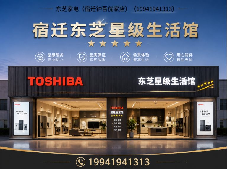 沭阳县东芝冰箱展示图